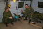 Maj Onieu providing guidance to WO Romanuik